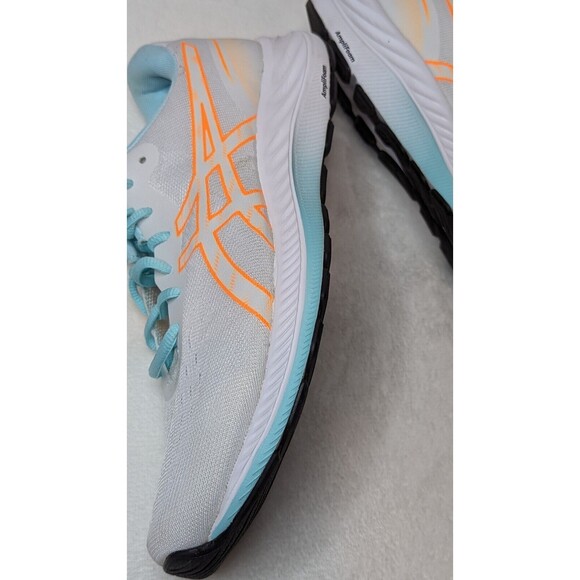 ASICS Women's GEL-Excite 9 White/Orange Pop Running Shoes-Sz (8) #1012B182-100 - Picture 3 of 16